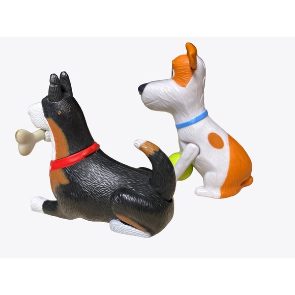 Secret Life Of Pets 2 McDonald’s / Burger King Toy 2019 Wagging Tail Max + Roost - Picture 5 of 8
